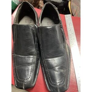 Men's ID Required Black Slip On Dress Shoes
